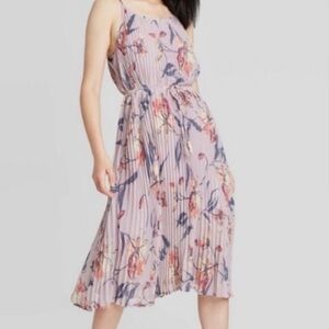 A New Day Target Lavender Pleated Midi Dress
